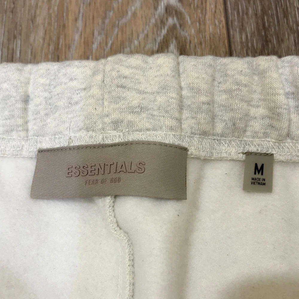 Fear of God ESSENTIALS Light Heather Grey Fleece Sweatpants NWOT
